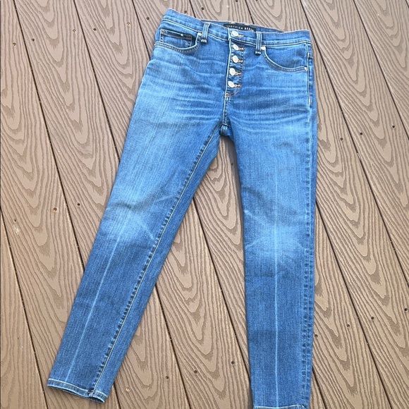 Veronica Beard, Debbie skinny high-rise Classic Blue Denim Jeans Sz 27/4 - Picture 1 of 11
